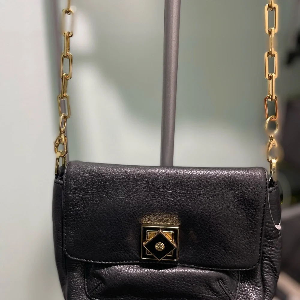 Tory Burch Black Leather Crossbody Bag